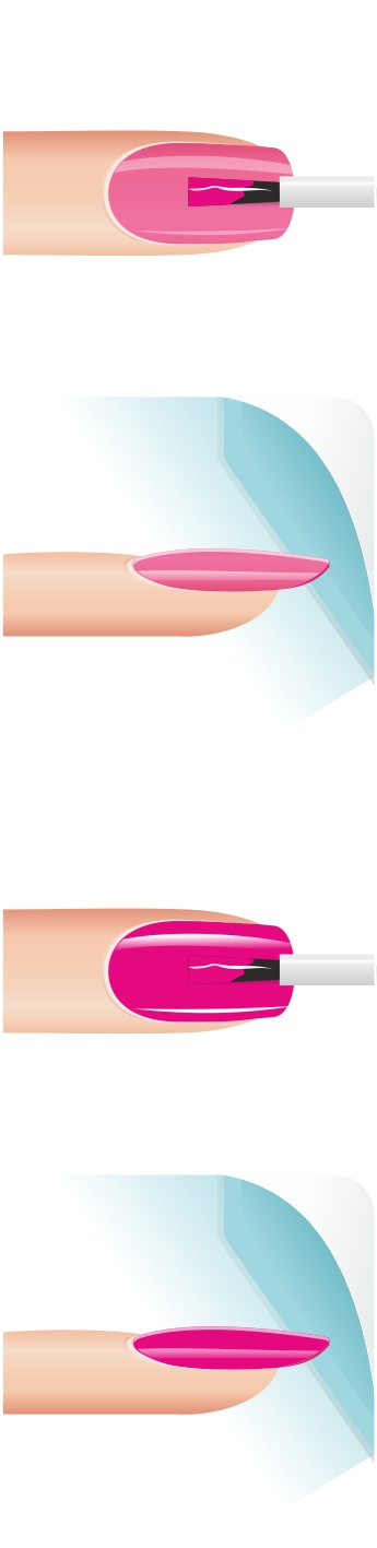 Manicure hybrydowy - nakładanie Gel-Lac kolor